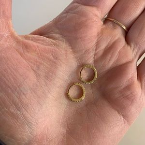 2 Maria Tash 8mm eternity Diamond clicker earrings